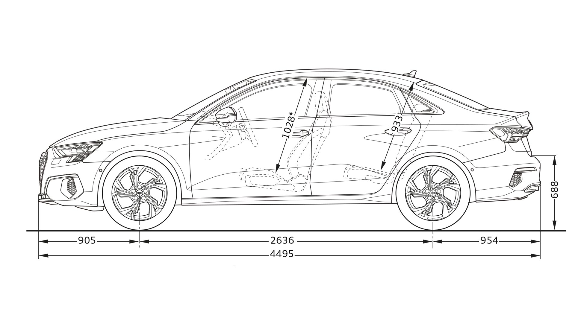 Dimensions > A3 Saloon > A3 > Audi Malta