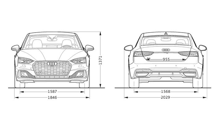 Abmessungen > A5 Coupe 2020 > A5 > Audi Malta